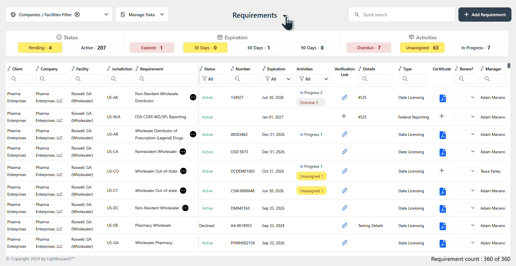 Switching to Activities View in Mngmnt.gif